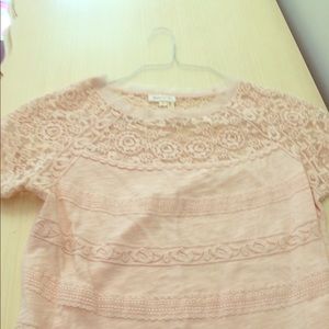 Anthropologie Lace Tee
